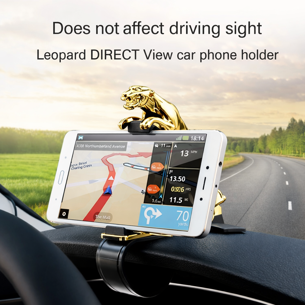 Premium Jaguar Dashboard Phone Holder for Car